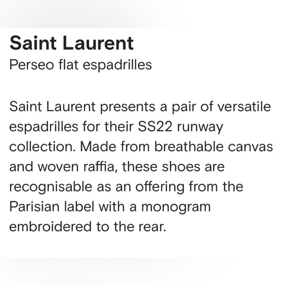 YSL perseo Flat Espadrille’s - Picture 8 of 12